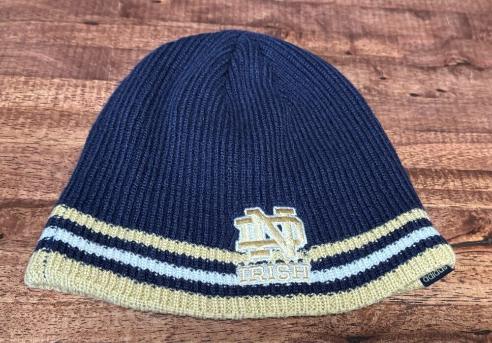 Adidas Notre Dame Fighting Irish Knit Beanie Hat adult one size acrylic